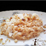 Risotto al Castelmagno, noci e miele