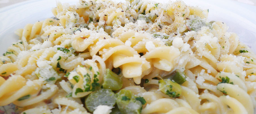 Fusilli asparagi e philadelphia, pasta, primo piatto