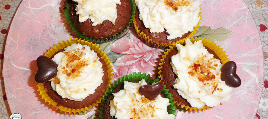 Cupcakes cocco e cioccolato