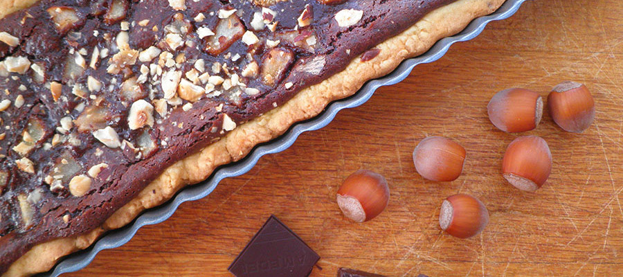 Crostata pere e cioccolato