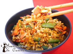 riso al curry e verdure