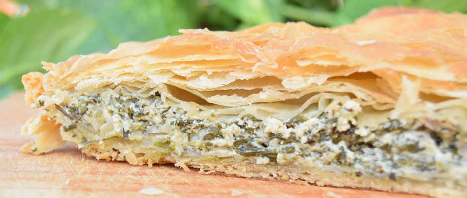 Spanakopita: pita con spinaci e feta