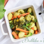 Gnocchi con verdure e pesto