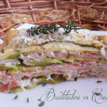 Parmigiana light di zucchine e speck