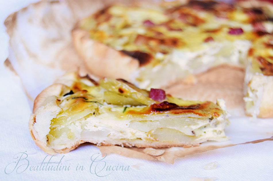 Quiche patate e pancetta