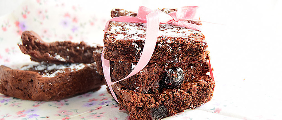 Brownies cioccolato e amarena