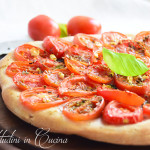 Pizza pomodorini e basilico