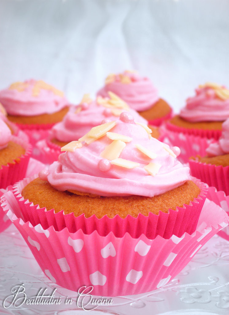 Cupcake al lampone, pink cupcake, cupcake rosa