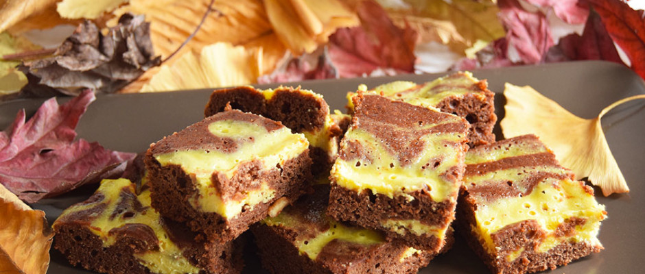 Brownies variegato al philadelphia