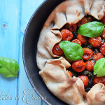 Galette pomodorini, melanzane e pesto