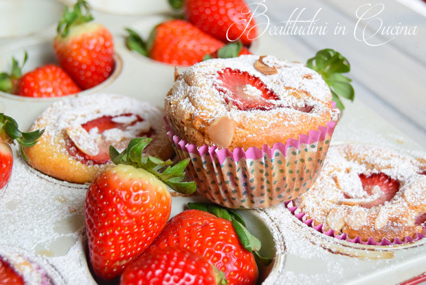 Muffin ricotta e fragole