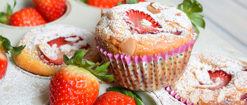 Muffin ricotta e fragole