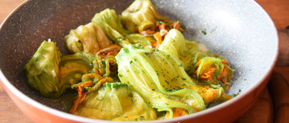 Fiori di zucca al parmigiano