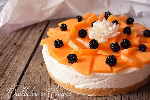 Torta fredda al melone