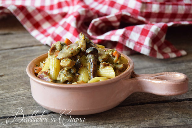 Pasta cremosa ai funghi