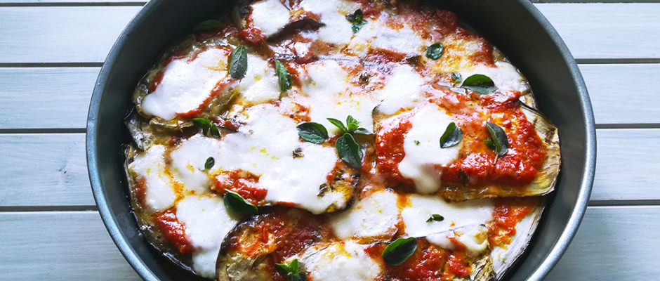 Pizza di melanzane