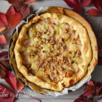 Quiche pere, roquefort e noci