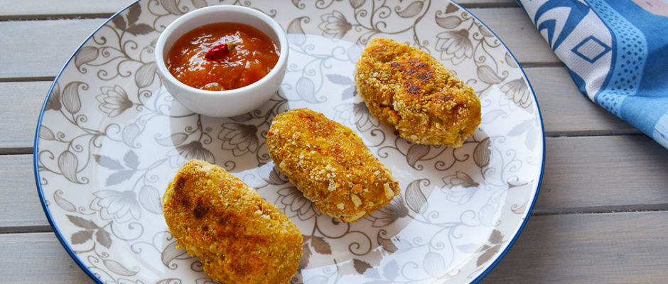 Crocchette di cavolo romanesco al forno