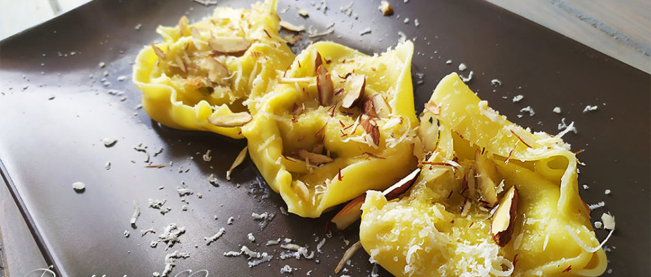 ravioli ripieni di burrata Tortelli ripieni di burrata