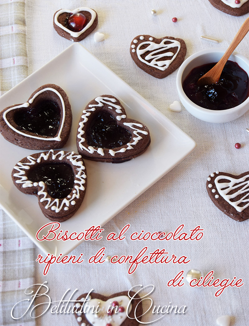 Biscotti di San Valentino al cioccolato