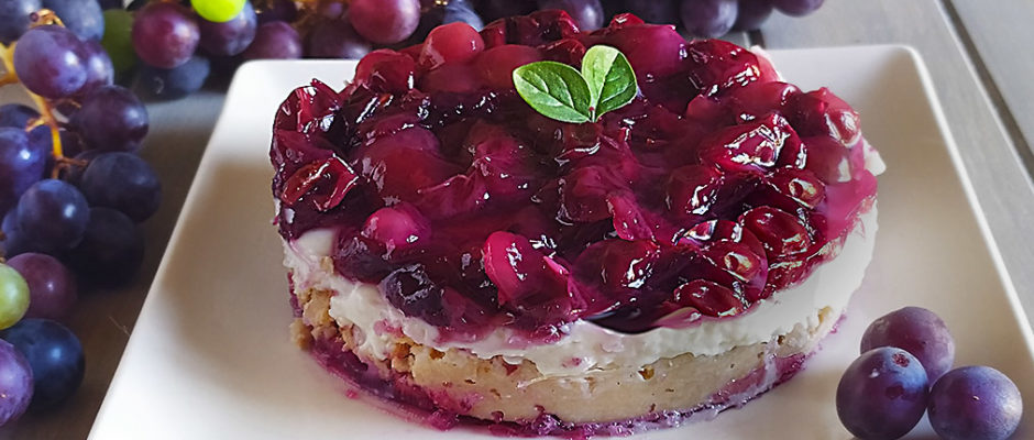 Cheesecake all'uva fragola