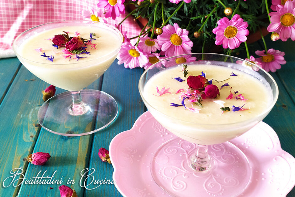 Panna cotta al cioccolato bianco e limone