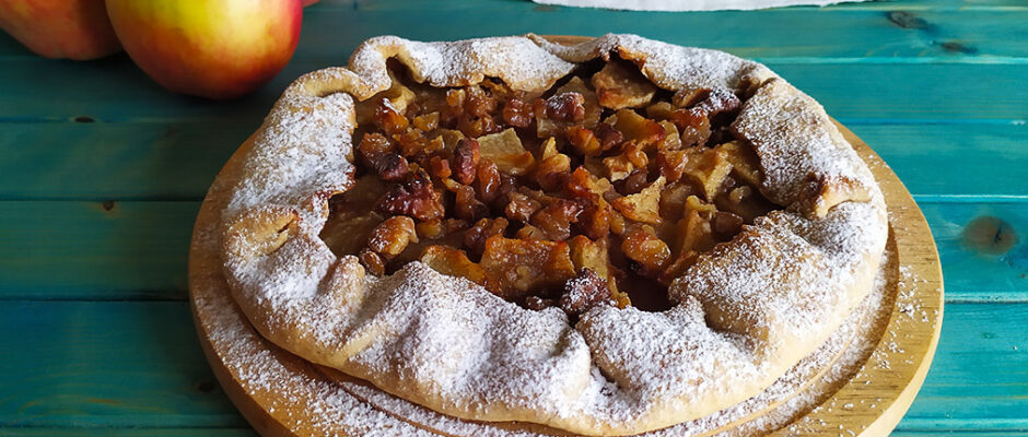 Galette alle mele, noci e cannella